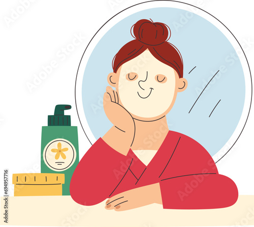 Woman Skincare Routine
