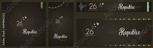 Vector, Happy Republic Day, 26th, January, Indian Republic Day, 3d text, vector Republic Day poster, design, Indian Republic Day celebrations,india gate,banner, poster, post, story, web banner, advert