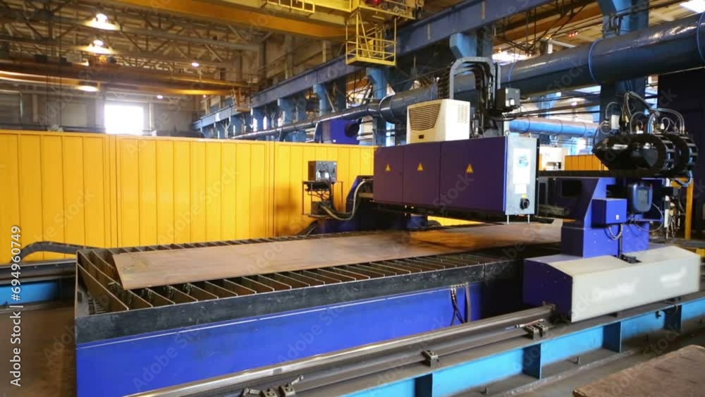 Thermal cutting machine in Tver Railway Carriage Plant Thermal cutting machine in Tver Railway Carriage Plant