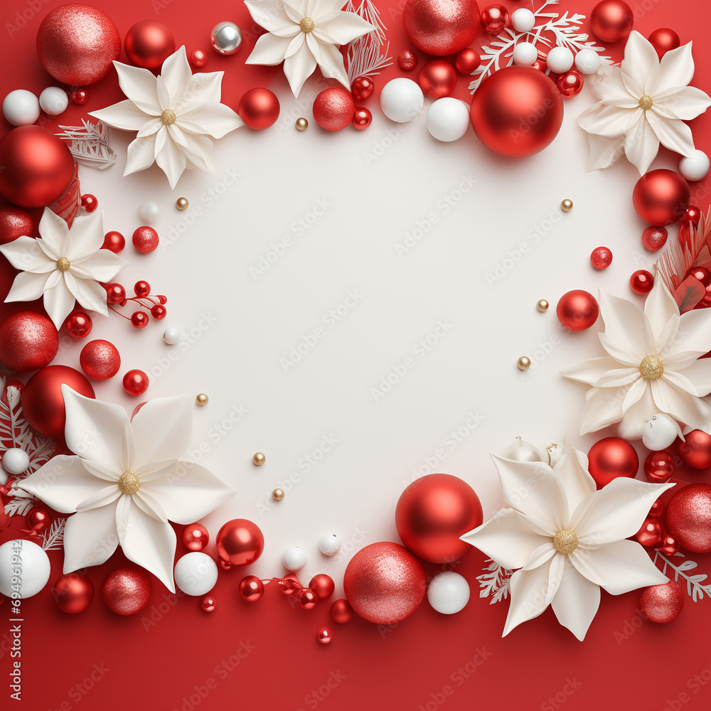 Christmas background with bright red and white colors Christmas background with bright red and white colors