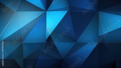 Abstract blue geometric painting art background. Blue Monday concept. Geometrical artwork illustration for wallpaper, cover, poster, print, web. photo