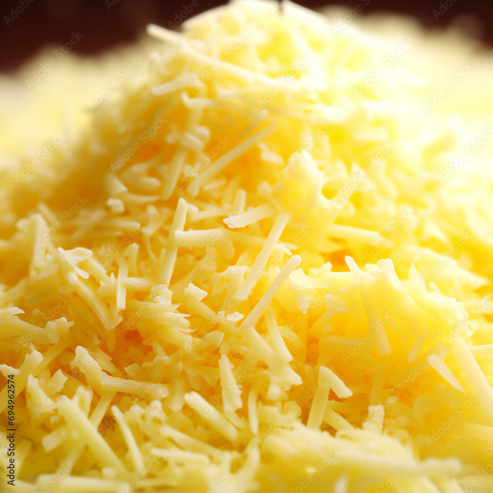 grated cheese close up grated cheese close up