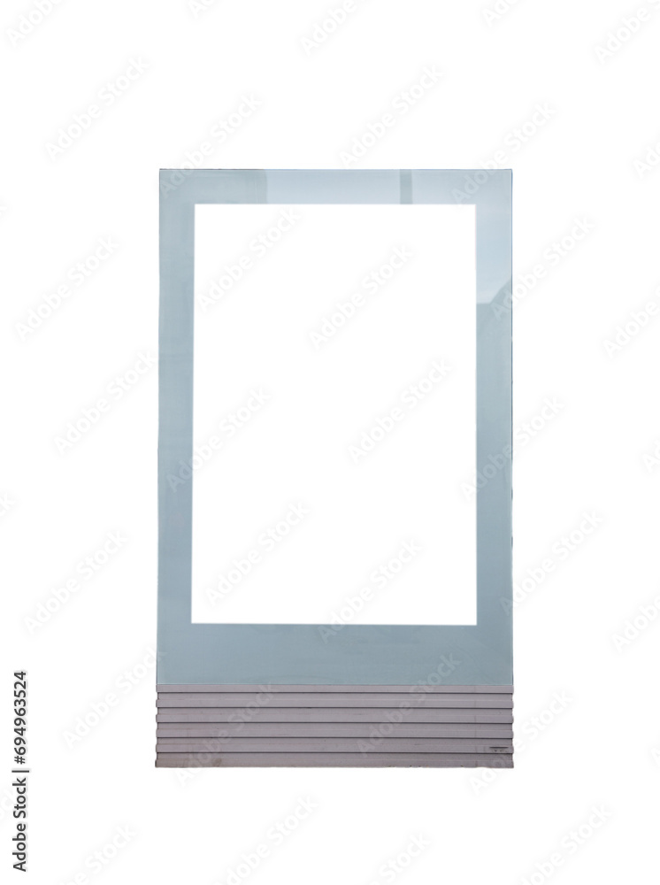 Blank billboard isolated on white transparent background, PNG Blank billboard isolated on white transparent background, PNG