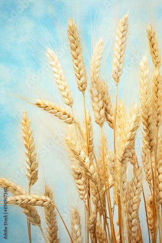 Wheat cereal harvest farming background golden field grain crop yellow agricultural