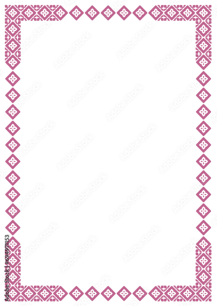 Purple Vector frame with arabesques and orient elements, frame with ornament vector illustration Purple Vector frame with arabesques and orient elements, frame with ornament vector illustration