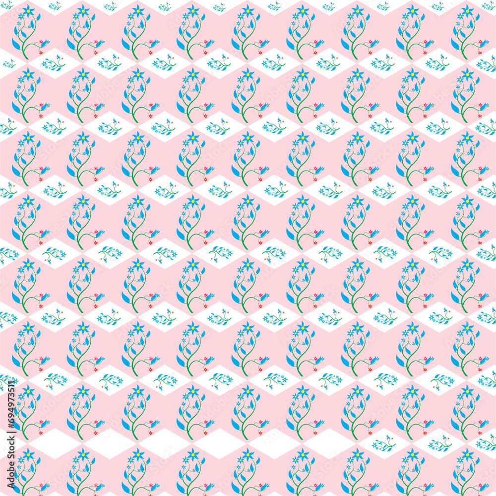flowers pattern design vector pattern carpet and flowers background 