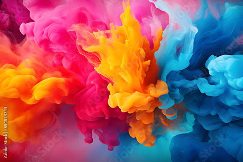 vibrant Abstract Smoke Flow Background