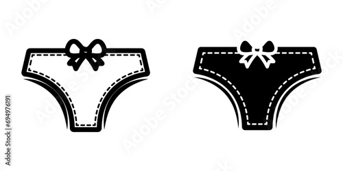 Panties Icon. symbol for mobile concept and web design. vector illustration