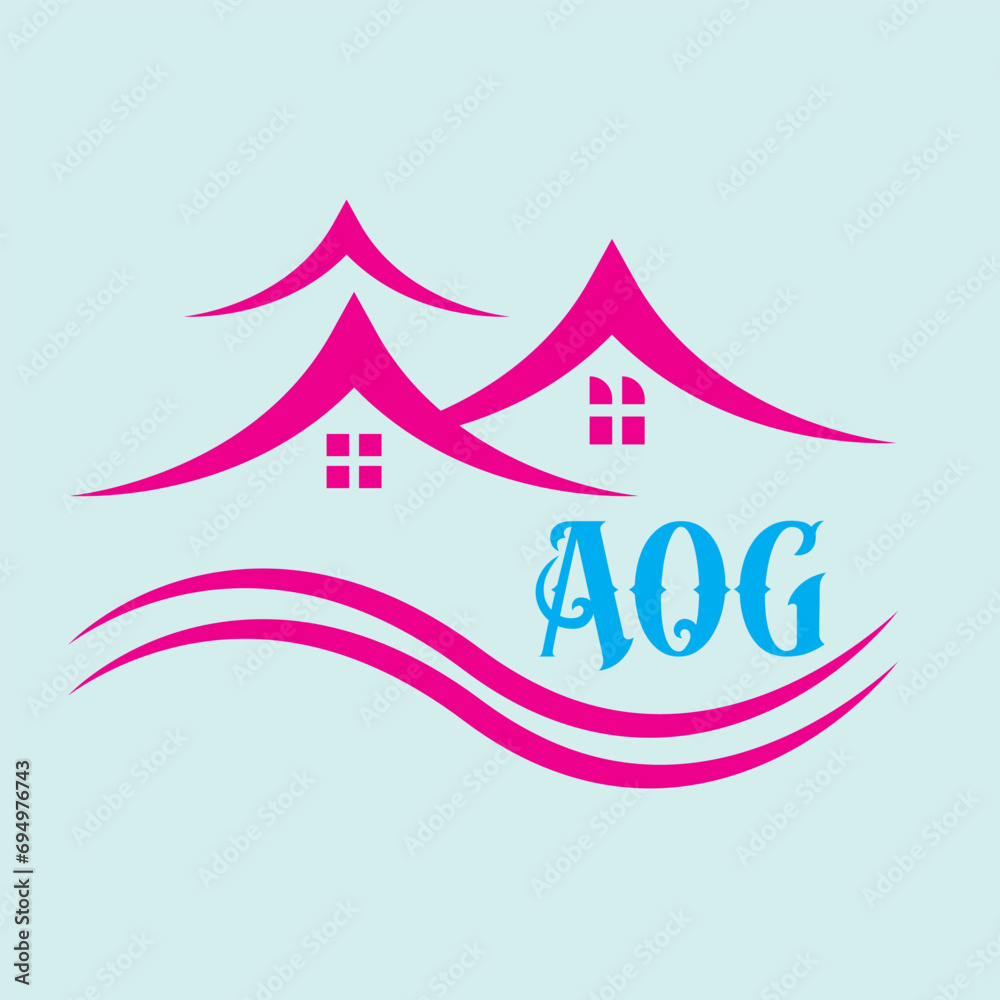 Creative modern and professional 'AOG' letter logo design for Construction company, brand and more others business AOG