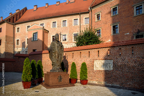Monument of John Paul II, Krakow, Poland photo