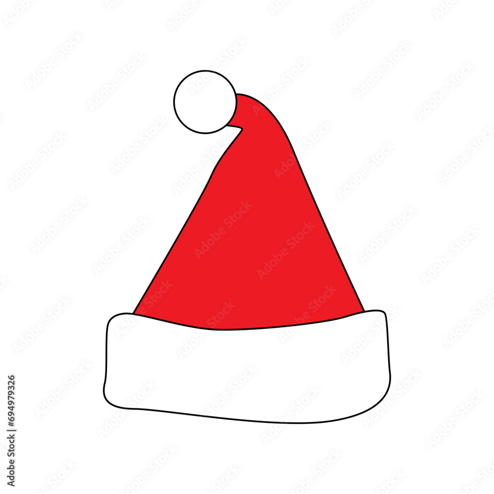 Santa hats doodles Santa hats doodles