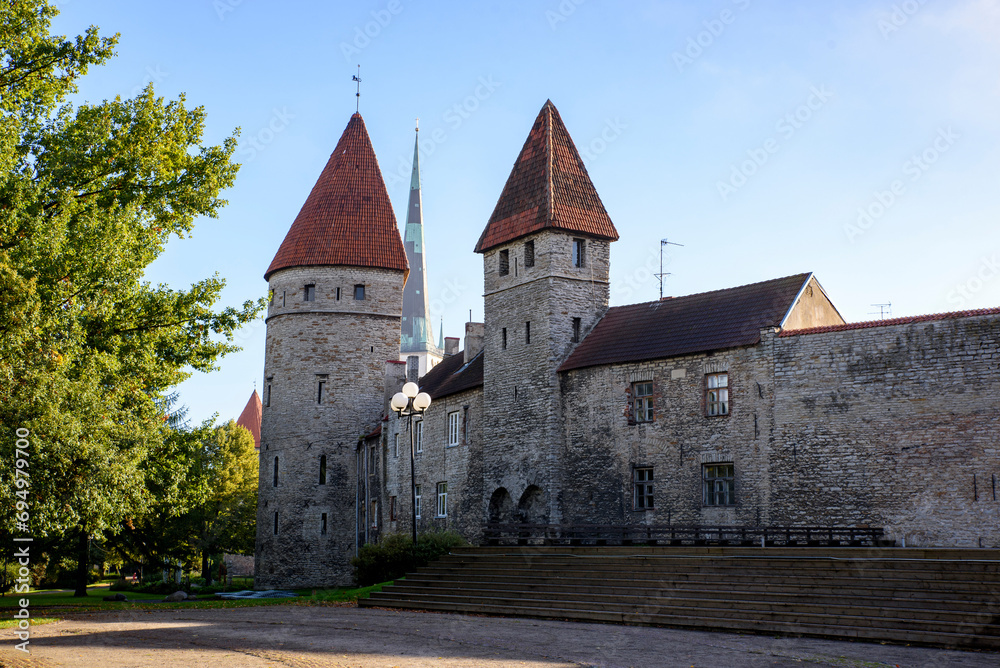 Tallinn old city walls and towers, Estonia Tallinn old city walls and towers, Estonia