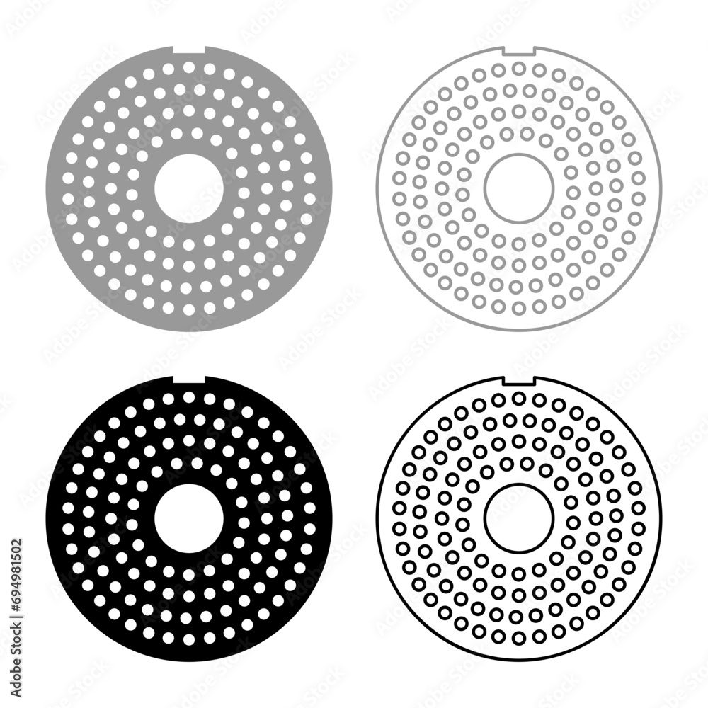 Grate for meat grinder plate mincer device for growing shallow of meat