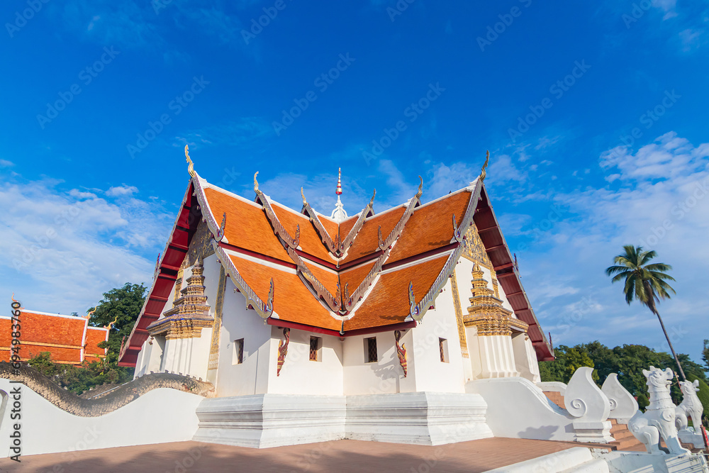 Wat Phumin is the most famous temple and quite unique in design with Lanna style in Nan Province, Thailand. Wat Phumin is the most famous temple and quite unique in design with Lanna style in Nan Province, Thailand.