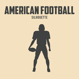 American Football Player silhouette