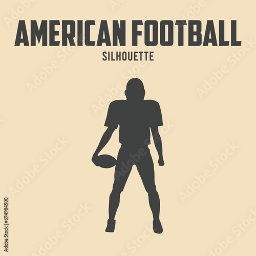 American Football Player silhouette