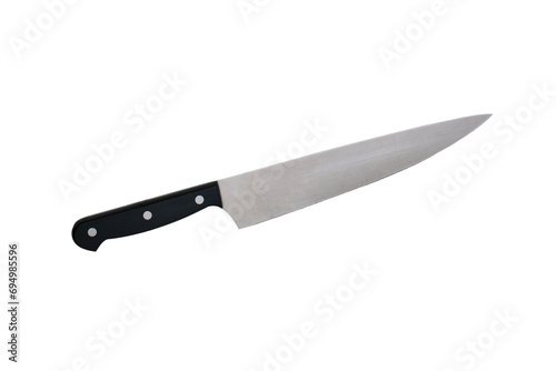 Professional cooking knife isolated on a transparent background. photo