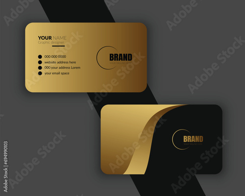 Professional Business card Design Mockup and Modern design template for your brand