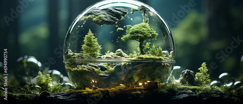 Umweltschonendes Design: Glaskugel der Natur