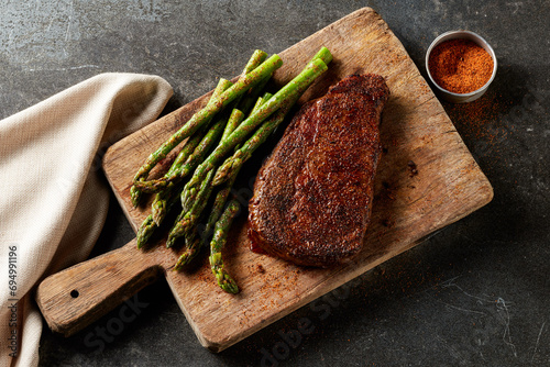 Boneless Ribeye with Asparagus
