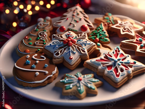Sweet Christmas cookies.