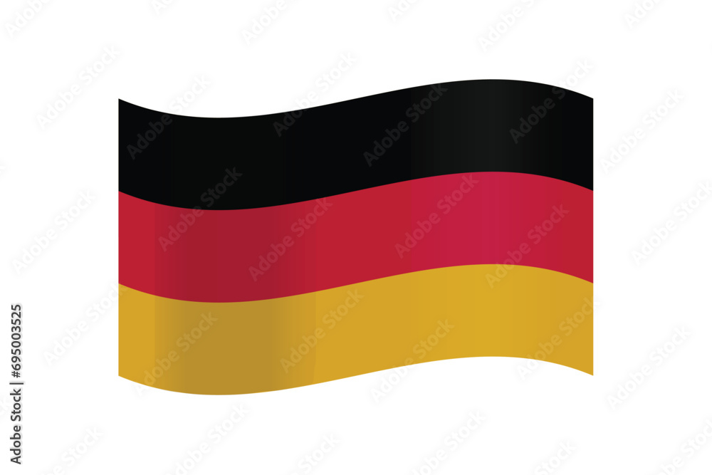 A detailed and accurate vector illustration of Germany colored flag A detailed and accurate vector illustration of Germany colored flag