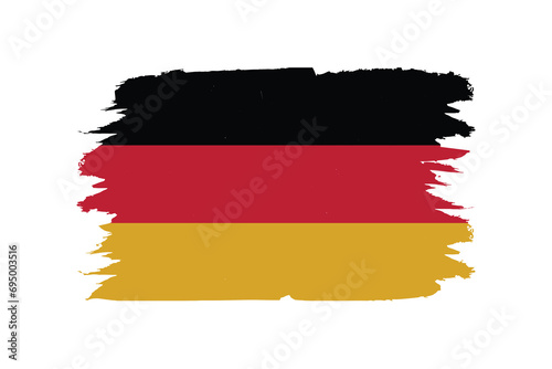 A detailed and accurate vector illustration of Germany colored flag