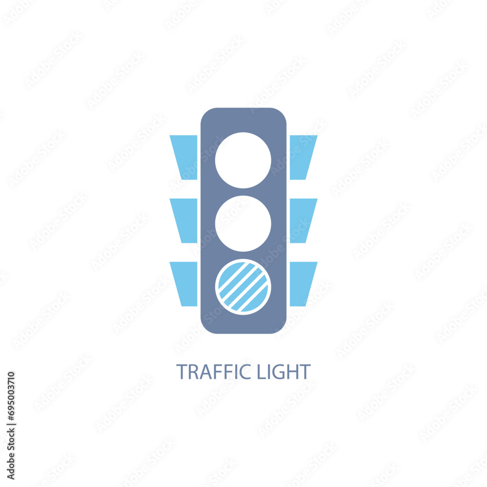 traffic light concept line icon. Simple element illustration. traffic light concept outline symbol design. traffic light concept line icon. Simple element illustration. traffic light concept outline symbol design.