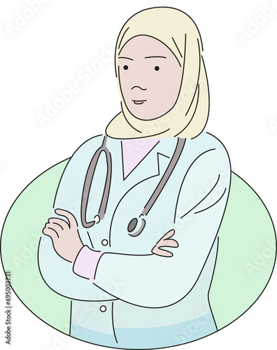 Muslim woman doctor