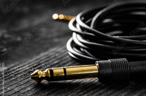 audio cable with Jack connectors photo