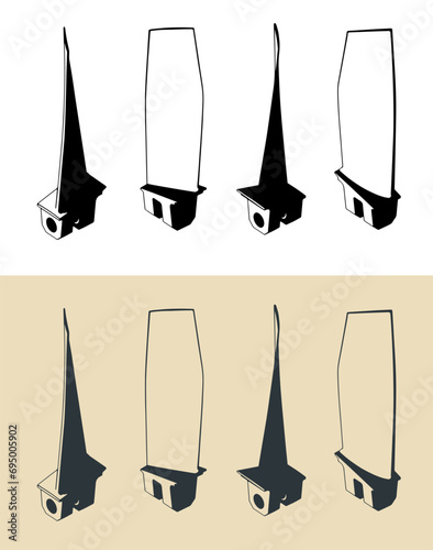 Gas turbine compressor rotor blade