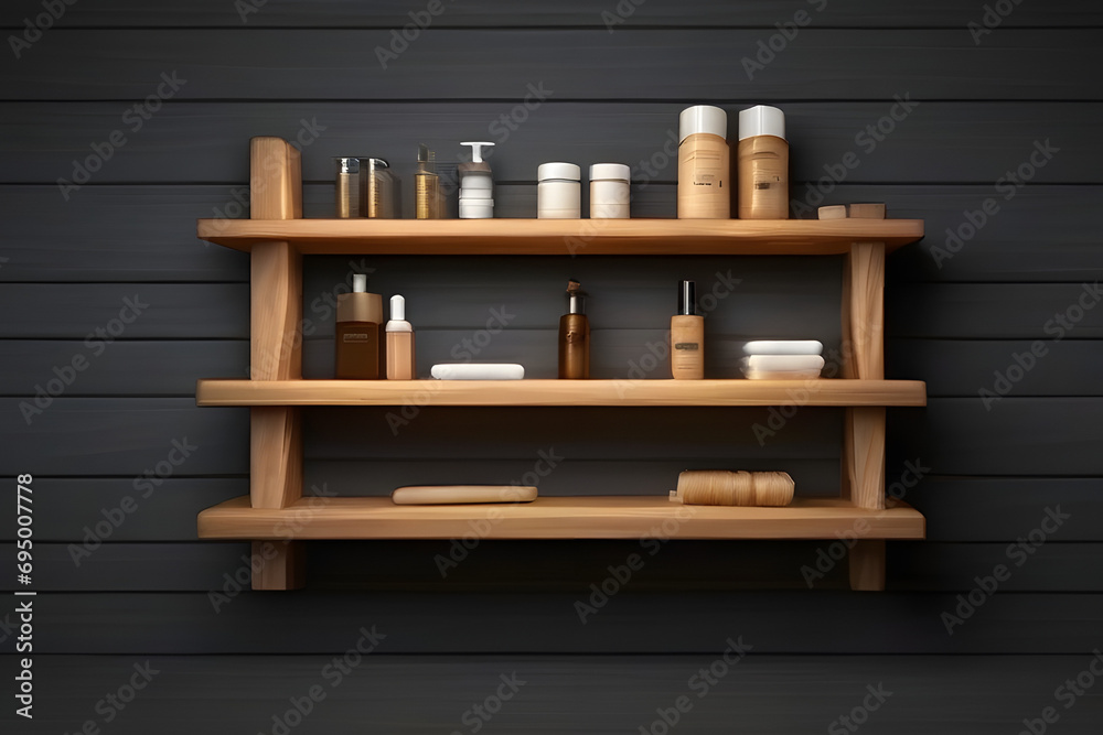 wooden shelf 