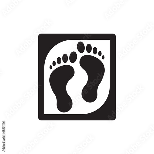 Foot soles logo icon, vector illustration design