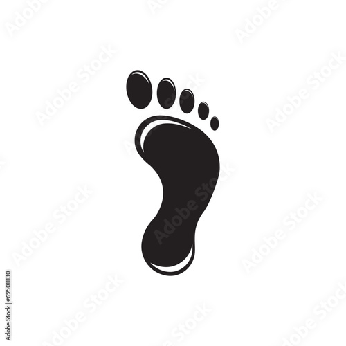 Foot soles logo icon, vector illustration design