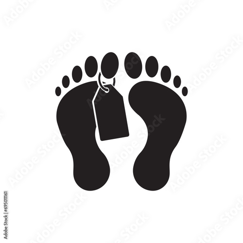 Foot soles logo icon, vector illustration design