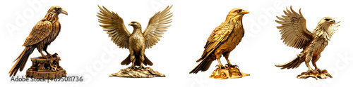 Majestic Gold Eagle Statue