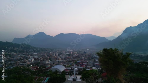 Atardecer con la Bella Durmiente en Tingo Maria, Huanuco, Peru photo