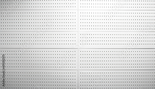 White Panel Hole Pegboard Tile Texture Background Brutalist Wallpaper photo