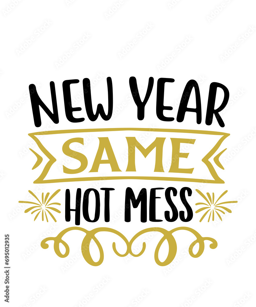 New Year 2024 text design for T-shirts and apparel, happy new year text design on plain white background for shirt, hoodie, sweatshirt, card, tag, mug, icon, logo or badge New Year 2024 text design for T-shirts and apparel, happy new year text design on plain white background for shirt, hoodie, sweatshirt, card, tag, mug, icon, logo or badge