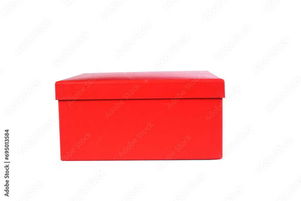 red gift box packaging isolated on transparent background red gift box packaging isolated on transparent background