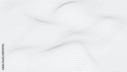 Abstarct distort wavy line minimalist background. 