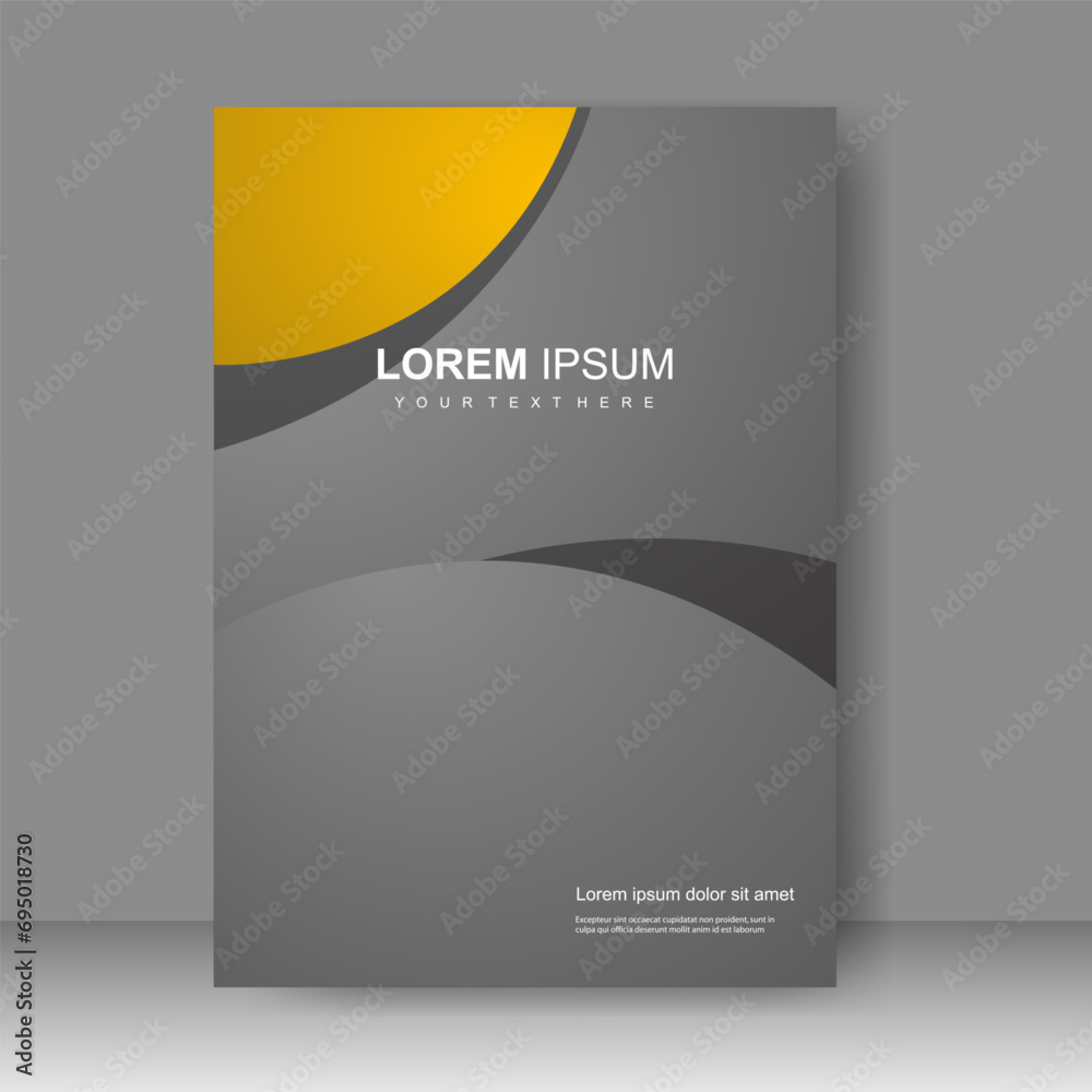 Fototapeta premium Design cover book modern. Annual report. Brochure template, catalog. Simple Flyer promotion. magazine. Vector illustration