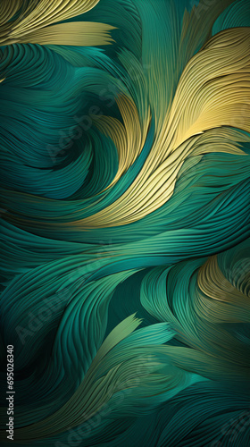 Green emerald gold wallpaper pattern irregular abstract patterns