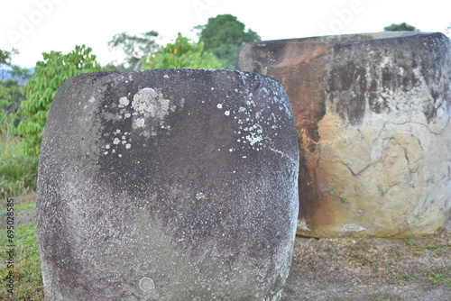 Pokekea megalithic site in Indonesia's Behoa Valley, Palu, Central Sulawesi. 