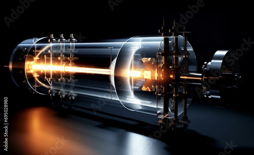 Quantum research laboratory with superconducting qubits and laser configurations for quantum entanglement -
Laboratory with superconducting qubits and lasers for advanced quantum entanglement experime photo