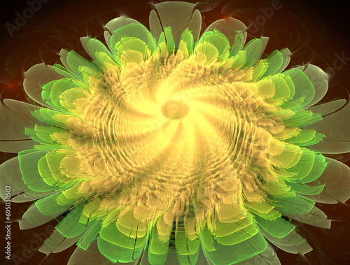 Imaginatory fractal abstract background Image