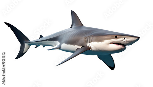 shark isolated on white