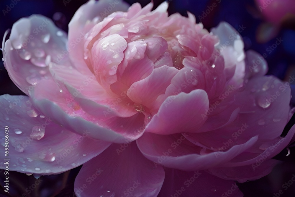 Beautiful pink flower closeup, flower petals with water drops, Beautiful flowers, High-resolution AI-generated image Beautiful pink flower closeup, flower petals with water drops, Beautiful flowers, High-resolution AI-generated image