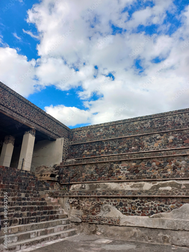 Obraz premium Ruinas o Pirámides de Teotihuacán, México, CDMX
