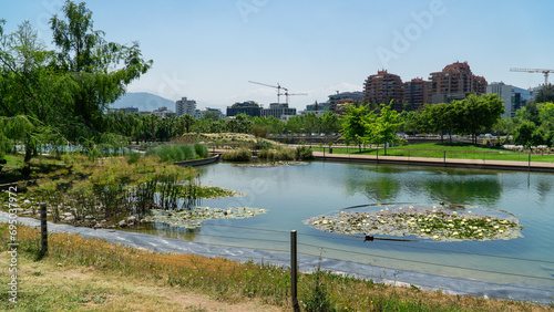 view of Bicentennial Park in Santiago city. photo